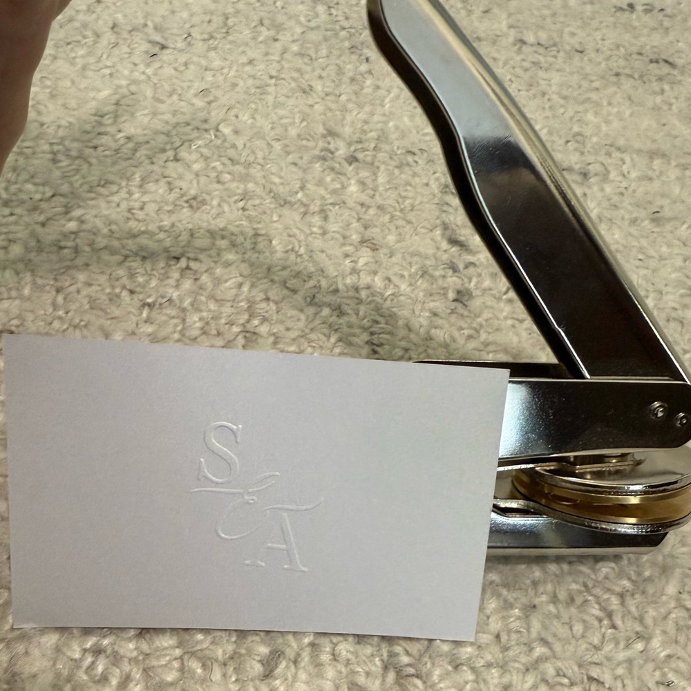 S & A Custom Monogram Embosser